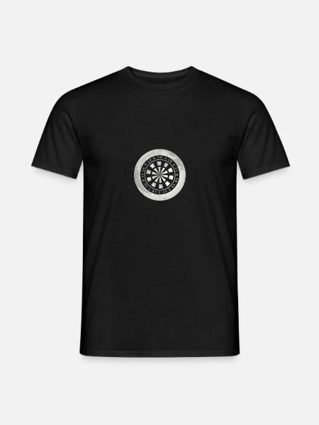 Full Moon - Dartboard - Men's T-Shirt - black