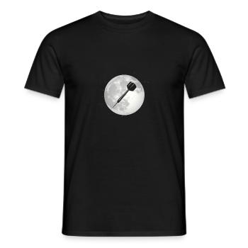 Pleine Lune - Fléchettes - - T-shirt homme - noir - Devant - AI Model Male 178 light (178cm)