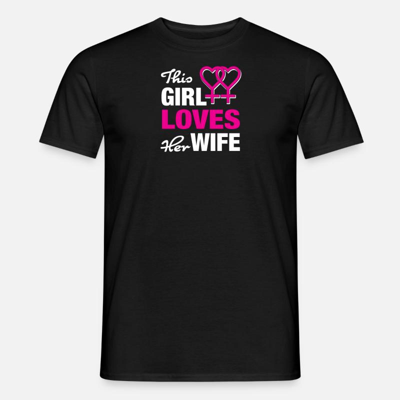 Lesbisch - Männer T-Shirt - Schwarz