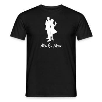 Monsieur Madame Partenaire Cadeau De Mariage - T-shirt homme - noir - Devant - AI Model Male 178 light (178cm)