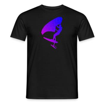 foilwing wingsurfen hydrofoil wingsurf Herren - Männer T-Shirt - Schwarz - Vorne - AI Model Male 178 light (178cm)