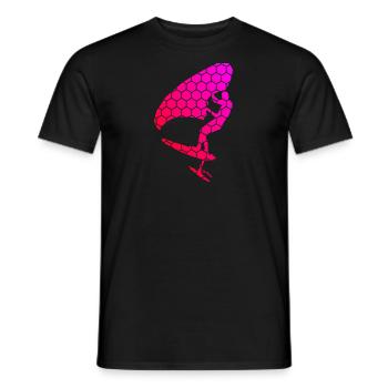 hydrofoil wingsurf wingsurfen foilwing Herren - Männer T-Shirt - Schwarz - Vorne - AI Model Male 178 light (178cm)