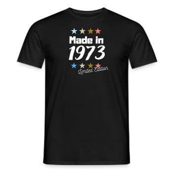 Made in 1973 Limited Edition Jahrgang Geburtstag - Männer T-Shirt - Schwarz - Vorne - AI Model Male 178 light (178cm)