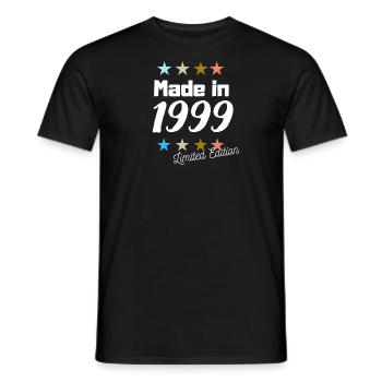 Made in 1999 Limited Edition Jahrgang Geburtstag - Männer T-Shirt - Schwarz - Vorne - AI Model Male 178 light (178cm)