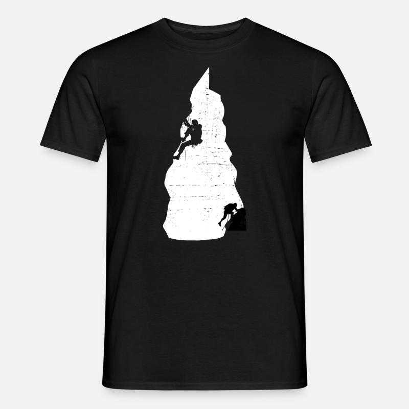 Klettern Bouldern - Männer T-Shirt - Schwarz