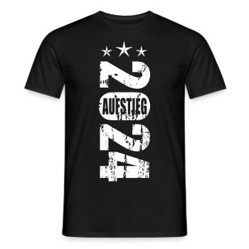 Aufsteiger 2024 Aufstiegstrikot Aufstieg 24 - Männer T-Shirt - Schwarz - Vorne - AI Model Male 178 light (178cm)
