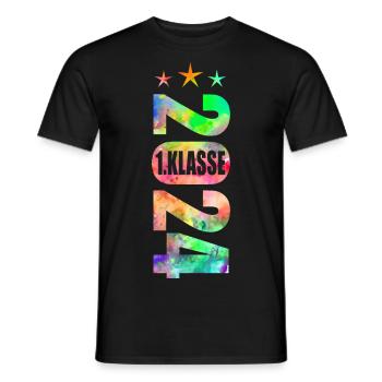 1. Klasse 2024 - Männer T-Shirt - Schwarz - Vorne - AI Model Male 178 light (178cm)