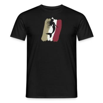 Sirène Marina Lamantin - T-shirt homme - noir - Devant - AI Model Male 178 light (178cm)