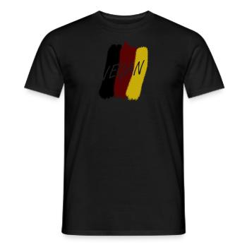 Vegan Veganerin - Männer T-Shirt - Schwarz - Vorne - AI Model Male 178 light (178cm)