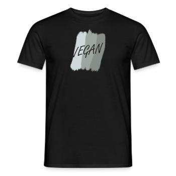 Vegan Organic - Men's T-Shirt - black - Front - AI Model Male 178 light (178cm)