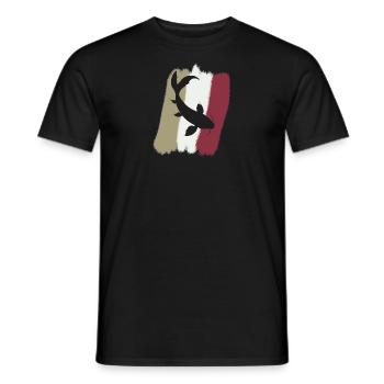 Koi Fish Fishing - Men's T-Shirt - black - Front - AI Model Male 178 light (178cm)
