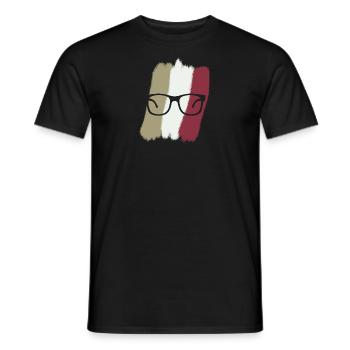 Bookworm Book Education - Men's T-Shirt - black - Front - AI Model Male 178 light (178cm)
