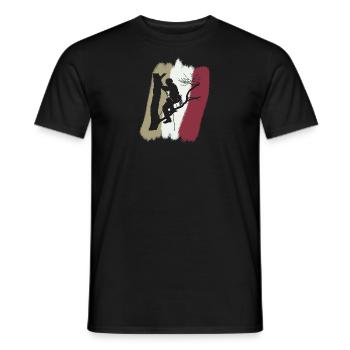 Kletterer Kletteraffe Ausrüstung - Männer T-Shirt - Schwarz - Vorne - AI Model Male 178 light (178cm)