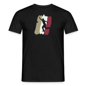 Tournoi de règles de Cornhole - T-shirt homme - noir - Devant - AI Model Male 178 light (178cm)