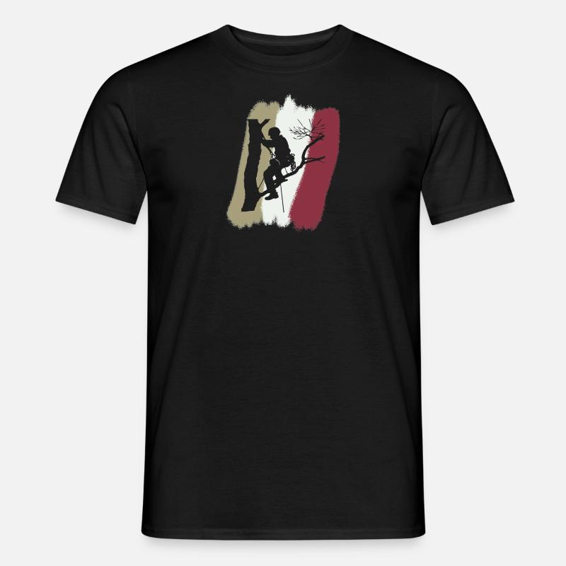 Baumklettern Klettern Kletterer - Männer T-Shirt - Schwarz
