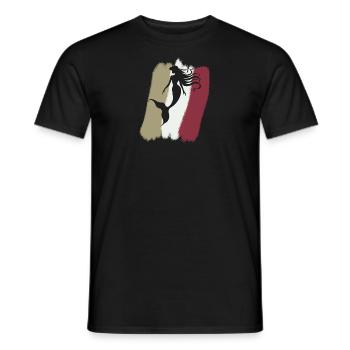 Mythical creature Marina Flosse - Men's T-Shirt - black - Front - AI Model Male 178 light (178cm)