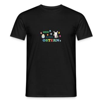Mein erstes Ostern | Frohe Ostern - Männer T-Shirt - Schwarz - Vorne - AI Model Male 178 light (178cm)