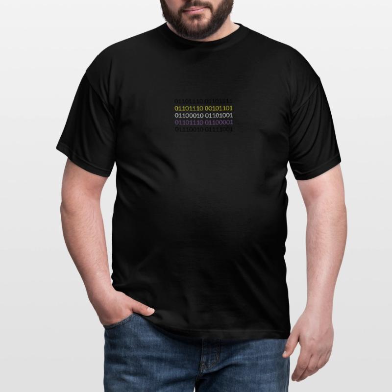 NON-BINARY to binary code Men's T-Shirt