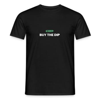 Buy The Dip - Börsen Design - Männer T-Shirt - Schwarz - Vorne - AI Model Male 178 light (178cm)