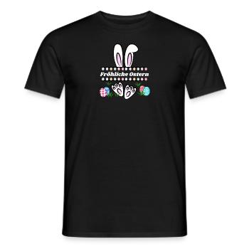 Fröhliche Ostern - Männer T-Shirt - Schwarz - Vorne - AI Model Male 178 light (178cm)