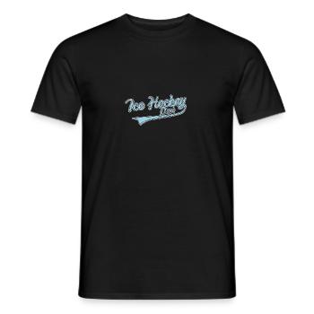 Ice hockey dad for fans and dads - Men's T-Shirt - black - Front - AI Model Male 178 light (178cm)