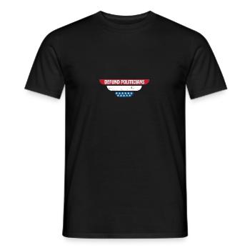 Les politiciens limogés - T-shirt homme - noir - Devant - AI Model Male 178 light (178cm)
