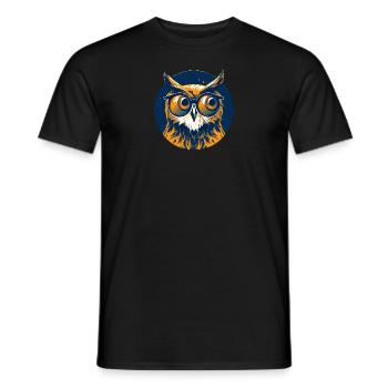 Owl Sunglasses Odd Eagle Owl - Men's T-Shirt - black - Front - AI Model Male 178 light (178cm)