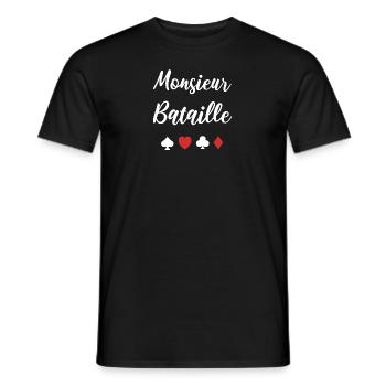 Bataille - T-shirt homme - noir - Devant - AI Model Male 178 light (178cm)
