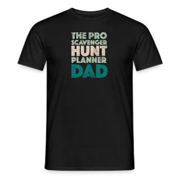 The Pro Scavenger Hunt Planner Dad - Männer T-Shirt - Schwarz - Vorne - AI Model Male 178 light (178cm)