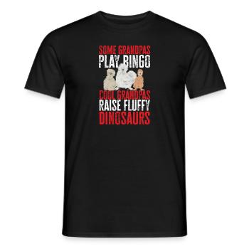 Seidenhuhn Poulet soyeux - T-shirt homme - noir - Devant - AI Model Male 178 light (178cm)