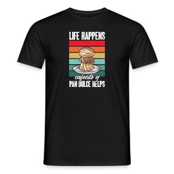 Concha Hispanique Mexicain Pan Dulce - T-shirt homme - noir - Devant - AI Model Male 178 light (178cm)