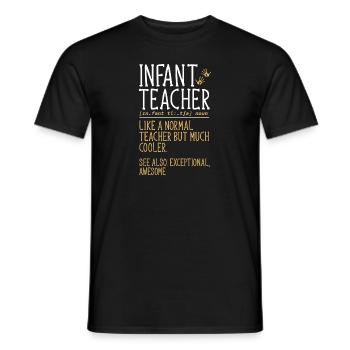 Enseignante de maternelle Éducatrice de centre de garde - T-shirt homme - noir - Devant - AI Model Male 178 light (178cm)