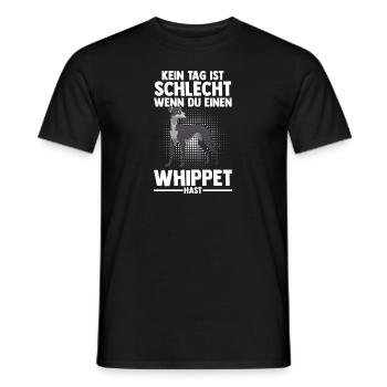 Hund Whippet - Männer T-Shirt - Schwarz - Vorne - AI Model Male 178 light (178cm)