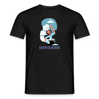 Chef Cook Kitchen Culinary Retro Bake Restaurant - Men's T-Shirt - black - Front - AI Model Male 178 light (178cm)