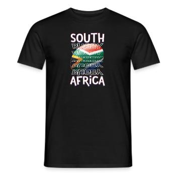 Rugby South Africa Südafrika Rugby Fan - Männer T-Shirt - Schwarz - Vorne - AI Model Male 178 light (178cm)