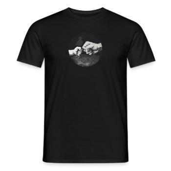 Grand-père Grand-père Petite-fille Naissance - T-shirt homme - noir - Devant - AI Model Male 178 light (178cm)