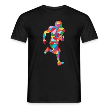 Football américain Joueur de football Garçons Football - T-shirt homme - noir - Devant - AI Model Male 178 light (178cm)