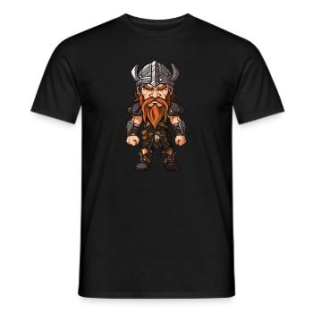 Wikinger Krieger Odin - Männer T-Shirt - Schwarz - Vorne - AI Model Male 178 light (178cm)