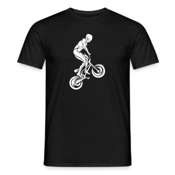 BMX Rider Triabal - Men's T-Shirt - black - Front - AI Model Male 178 light (178cm)