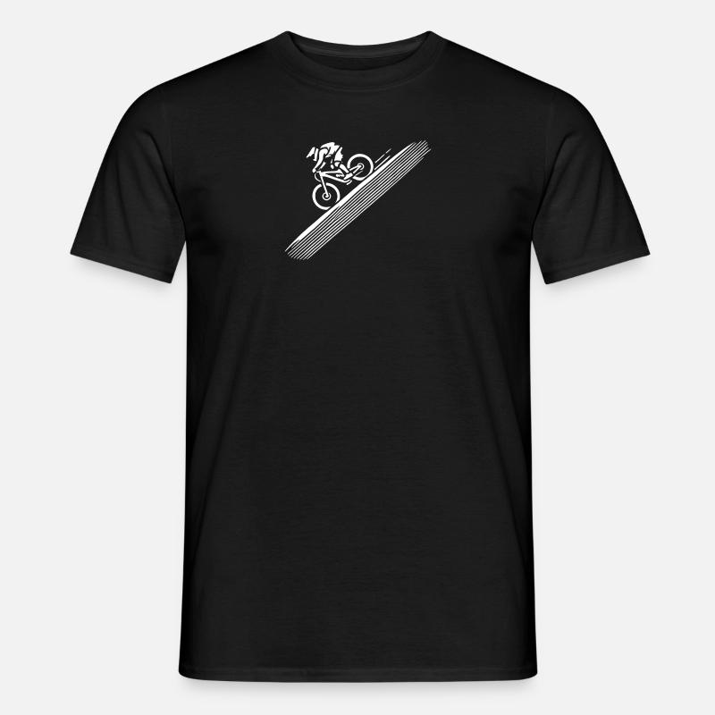 Mountainbiker Downhill - Männer T-Shirt - Schwarz