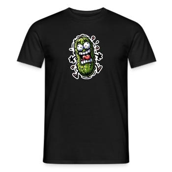 Crazy Cucumber - Men's T-Shirt - black - Front - AI Model Male 178 light (178cm)