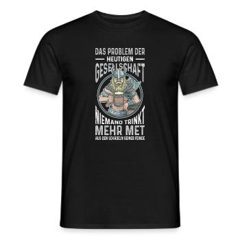 Tenues vikings Valhalla Mythologie nordique - T-shirt homme - noir - Devant - AI Model Male 178 light (178cm)