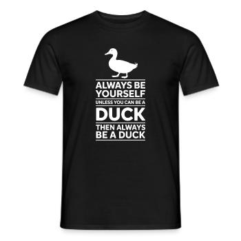Dits de canard Canard Cadeau Drôle de Canard - T-shirt homme - noir - Devant - AI Model Male 178 light (178cm)