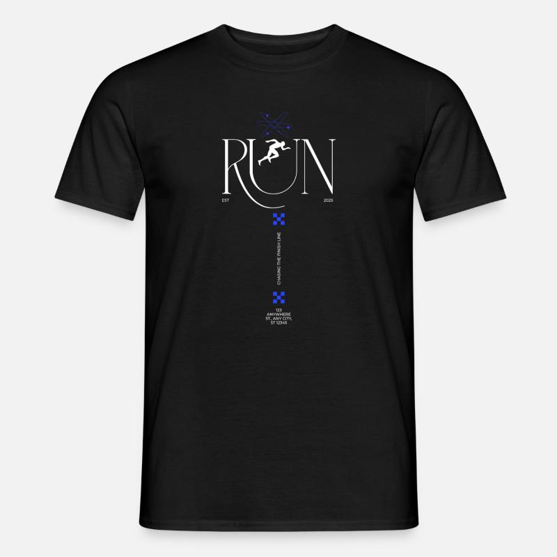 RUN Neon Runner Glyphs - T-shirt homme - noir