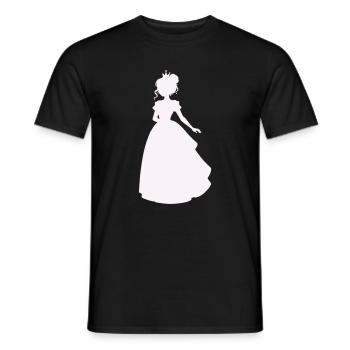 Princesse en robe de bal - T-shirt homme - noir - Devant - AI Model Male 178 light (178cm)