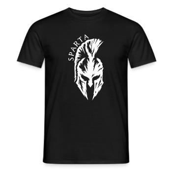 Sparta Casque Spartiate Fitness Guerrier Ancien - T-shirt homme - noir - Devant - AI Model Male 178 light (178cm)