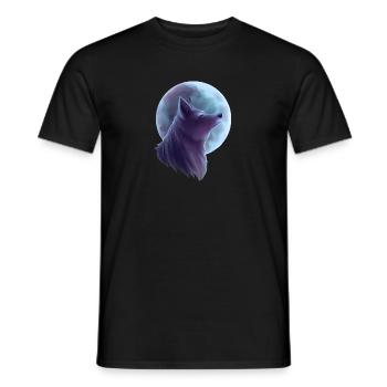 Silver Wolf - Men's T-Shirt - black - Front - AI Model Male 178 light (178cm)
