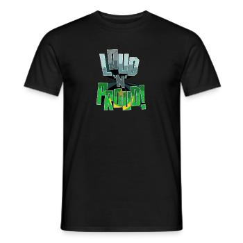 Mauritania Pride Loud N Proud - Men's T-Shirt - black - Front - AI Model Male 178 light (178cm)