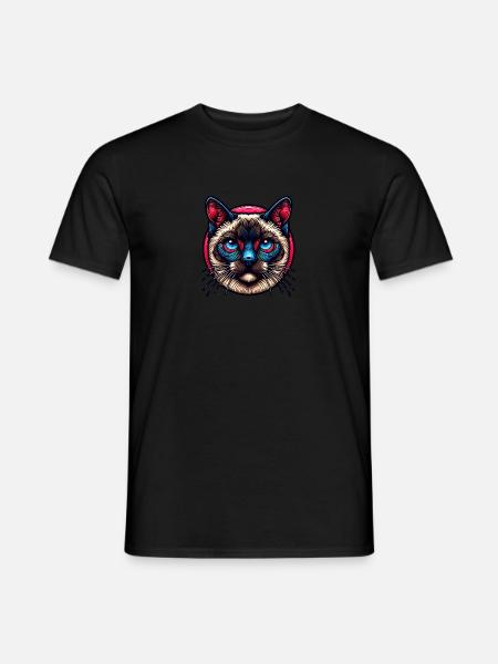 Siamese Cat Cat Lover - Men's T-Shirt - black
