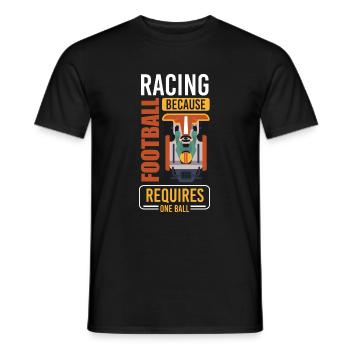Gokart Motorsport Kart fahren - Männer T-Shirt - Schwarz - Vorne - AI Model Male 178 light (178cm)
